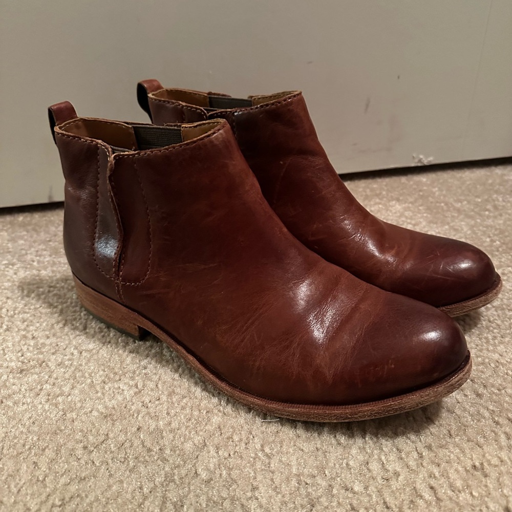 Kork-Ease Brown Ankle Boots